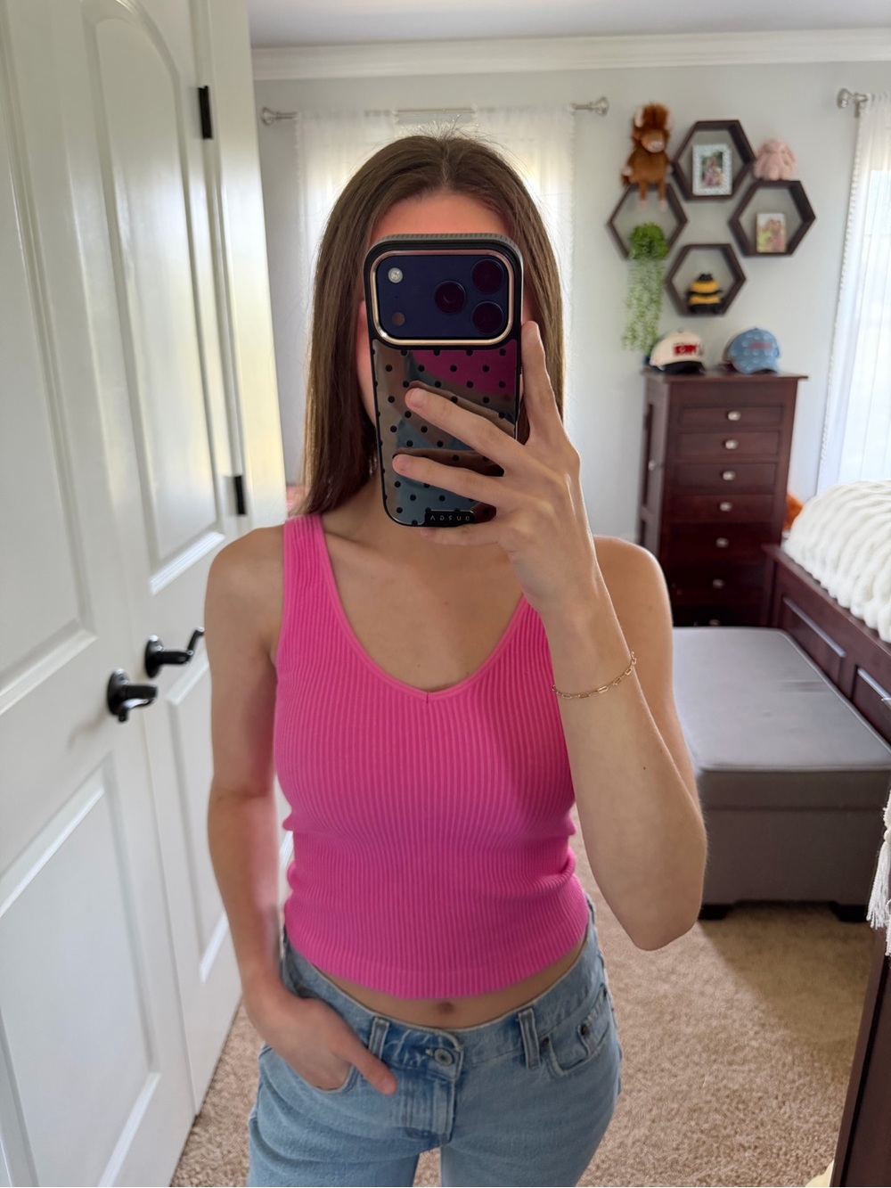 Altar’d State Revival Ribbed Tanktop w/ Built-In Bra